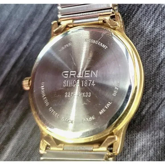 Exquisite Rare Retro Vintage Gruen Pie Pan Dial Men's Watch‎
